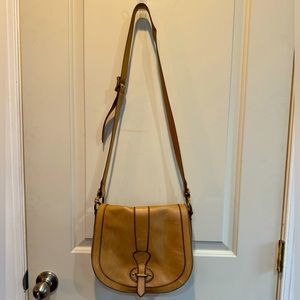 Fossil Brown Leather Crossbody Bag Purse